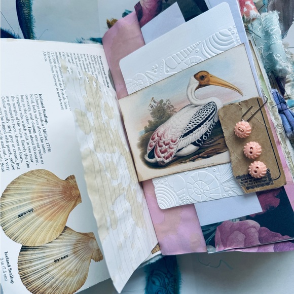 Handmade Junk Journal Marina Beach Theme Ocean Diary Journal - Picture 13 of 13